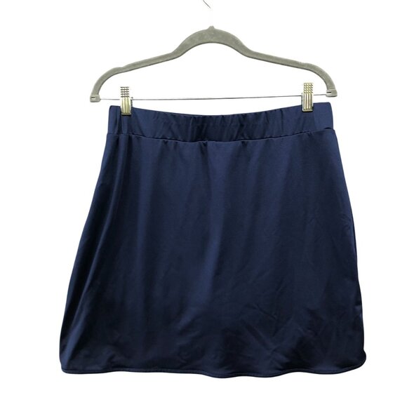 J. Crew Active Skort Womens Large L Blue Pull On Tennis Golf Athletic Workout - Picture 2 of 8
